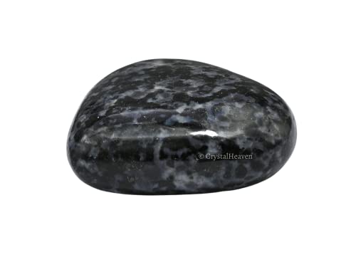 Image of Indigo Gabbro Crystal Heart Palm Pebbles Stones for Anxiety Stress Relief Massage - AAA Grade Original Healing Gemstone Agate Heart Palm Stone for Yoga Meditation Spiritual