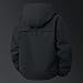 Mens Windbreaker Jackets Lightweight Waterproof Hooded Rain Jacket Outdoor Raincoat Softshell with Zipper Pockets Fashion 2025 Hiking Fishing Camping Gear Travel Outfits 01# Black Large