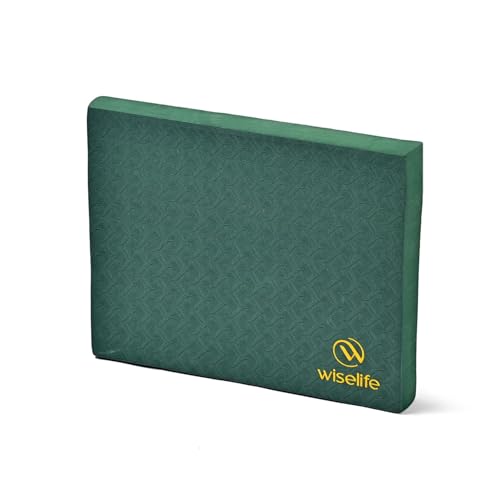 Wiselife Exercise Balance Pad Green | Non-Slip Foam Stability Cushion for Fitness, Yoga, Physical Therapy, Core Strength & Knee Support (Green)