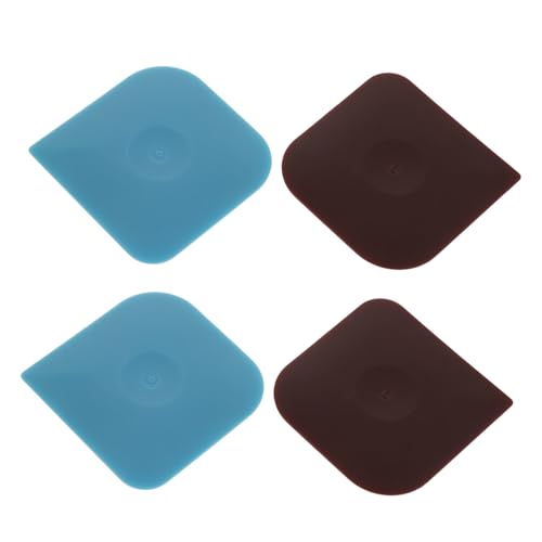 Toyvian 4 pièces Grattoirs Nylon pour Casseroles Fonte Outils de Nettoyage de Cuisine sans Rayure Ergonomiques et Polyvalents pour Pâtisserie Bols et Ustensiles