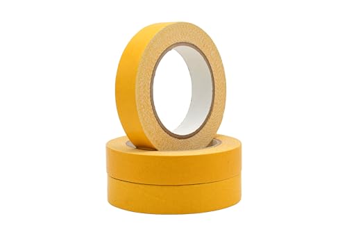 WOD Double Sided Woodworking Tape, 3 Pk - 1 inch x 25 Yards - for CNC Machines Woodworkers, Routing