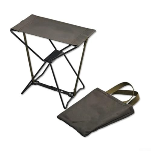 Bulevisiter Taburete plegable portátil para actividades al aire libre, silla de camping de aluminio ligero con asiento de PVC, ideal para viajes, pesca, senderismo y uso en el patio trasero (verde)