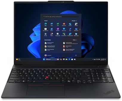 Lenovo ThinkPad E16 2025 Laptop, 16-Core Intel Core Ultra 7 255H, 16" WUXGA IPS Display, Intel Arc 140T Graphics, 24GB DDR5 1TB SSD, Thunderbolt 4, Wi-Fi 6E, Win11 Pro
