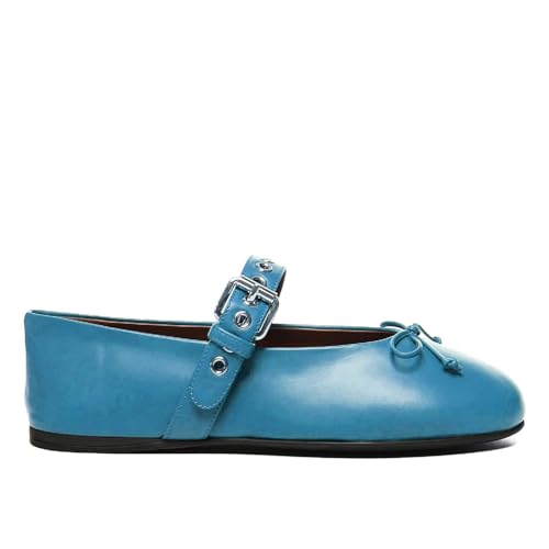 Women's Fashion Buckle Strap Mary Jane Flat Shoes Round Closed Toe Eyelet Bowknot Ballet Flats Date Casual Dressy Mary Jane Ballet Flat Shoes for Women3