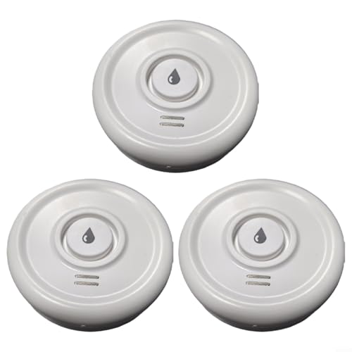 Emiif Wi-Fi Wi-Fi Water Leak Detector, for Tuya App Remote Control Smart Water Sensor Alarm 90-110 dB Lound Sound Alarm for Kitchen Bathroom Basement(3PCS)