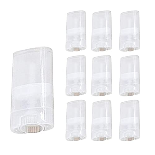 15 ML Clear Empty Plastic Oval Deodorant Containers Lip Balm Tubes for Lipstick, Crayon,chapstick,homemade Lip Balm,BPA Free (10 Pcs) image 5