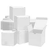 siawadeky ミニ ギフトボックス 50個セット 紙製 ラッピング箱 白 プレゼントボックス 折り畳み ラッピング ボックス プレゼント包装 小物入れ 組み立て簡単 6*6*6cm
