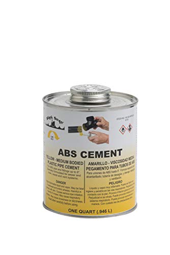 Yellow, Medium Bodied ABS Cement (Quart)
