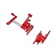 3x4 Inches Wood Gluing Pipe Clamp Set,Bar Clamps for Woodworking Pipe Clamp Hand-Cranked Vertical Woodworking Quick Clamp Fixture Carpenter Tool