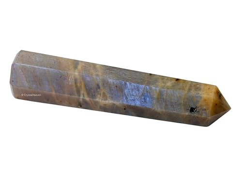 Image of Crystal Heaven Sun Moonstone Crystal Tower Obelisk Point For Chakra, Healing And Balancing - Aaa Grade Original Certified Gemstone Agate For Reiki Meditation Yoga Spiritual (3-4 Inches)