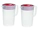 Rubbermaid Gallon Covered Pitcher 1 Gallon (Set of 2), White