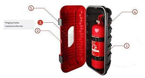 Feuerlöscher Box Schutzkasten inkl. 6kg Feuerlöscher ABC Pulver LKW/KFZ ADR