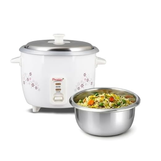 Prestige Delight PRWO 1.5 Electric Rice Cooker with Steaming Feature