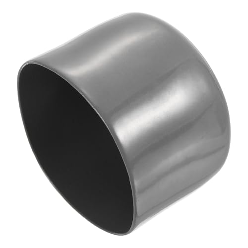 Image of uxcell 4pcs Rubber End Caps 60mm(2 3 /8 inch) ID Vinyl Round End Cap Cover Screw Thread Protectors Dark Grey, 40mm Height