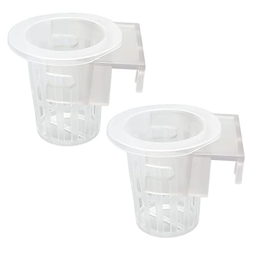 Pssopp Hanging Aquarium Plant Holder, Aquatic Plants Holder with Fixed Frame Aquarium Planter Cup Decorations Pot for Daffodils Lucky Bamboo