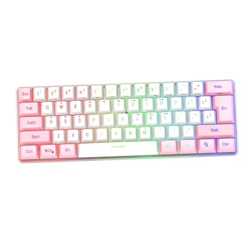 Clavier 61 touches RGB compact en ABS pour libérer de la place sur votre bureau