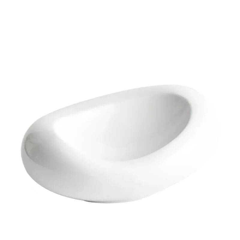 Piatti creativi in ceramica bianca per la casa piatto freddo vassoio di stoccaggio forniture per la cucina hotel stoviglie piatto freddo cena stoviglie (28 cm)