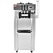 VEVOR 1850W Commercial Soft Ice Cream Machine 3 Flavors 5.5 to 8.2Gallon per Hour PreCooling at Night Auto Clean LCDPanel for Restaurants Snack Bar, Sliver