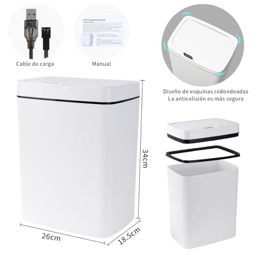 Mejores comprativas On-line Bote basura automático baño disponible en línea. 15 Imagen adicional