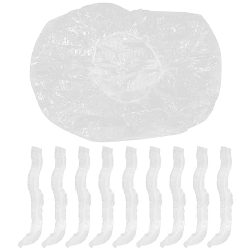 ORFOFE 10 Piezas Cubierta Desechable para Mochila Escolar Funda Transparente Ligera y Protectora contra Lluvia y Polvo para Estudiantes Senderismo y Uso al Aire