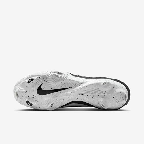 Nike Alpha Huarache NXT Men's Baseball Cleats (DJ6517-107, White/Pure Platinum/Black) Size 13
