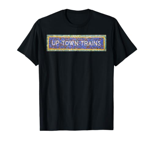 Photo de Carreaux de métro New York NYC Trains Uptown pour Hommes et Femmes T-Shirt