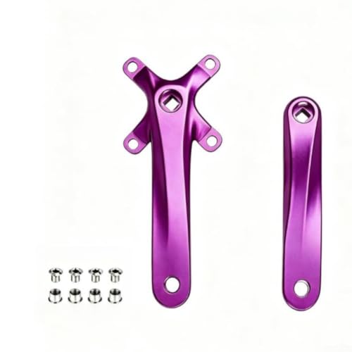Single Chainring Crankset 170mm for Mountain Bike for trail Single(Purple)