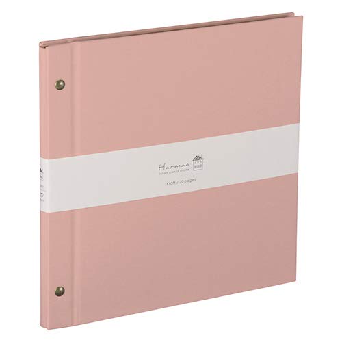 ナカバヤシ Harmaa（ハルマー） 外ビス式アルバム デミサイズ A-HRD-201-P ピンク
