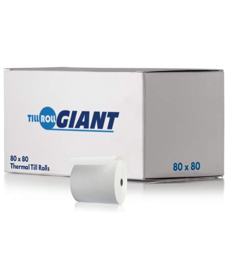 80 x 80 Thermal Till Roll Epos Receipt Paper 5 Box 100 Rolls 80 x 80 x 12.7mm Core 80x80 Fit Axiohm Astrium