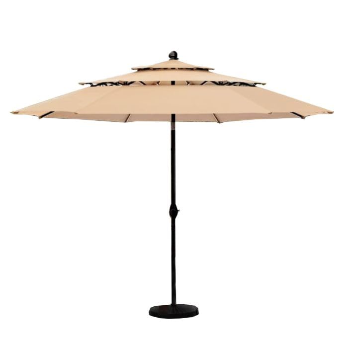 Custom Fit Replacement Canopy Top Cover for The Phi Villa Alyah E02GM009 10' Triple Tier Market Umbrella - Upgraded Perf