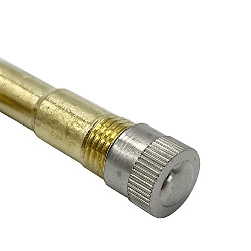 Image of 2PC Universal 90 Degree Tire Valve Extension Adapter Brass Air Tyre Extension