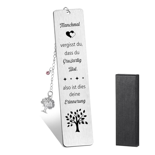Geschenke für Frauen Lesezeichen Metall Lesezeichen personalisiert Positive Geschenke Geburtstag Geschenk Ruhestand Geschenk Mutmacher für Mutter Freundin Ehefrau Studenten