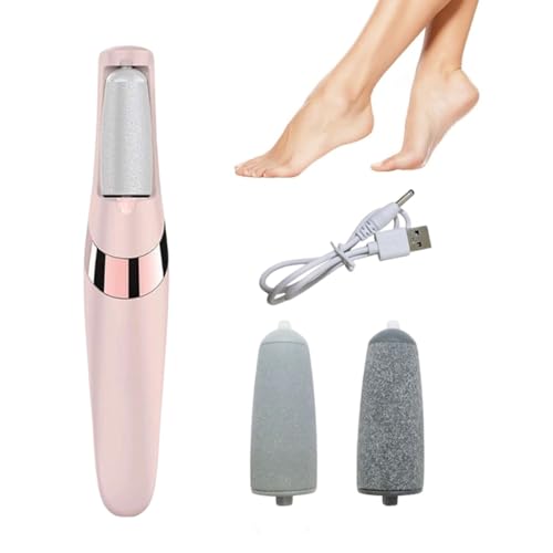 Tomdesk Pedicure Elettrico Professionale, Ricaricabile Pedicure per Lima Per E Talloni, 2 Velocità & Luci a LED, Attrezzi per Cura dei Piedi per Talloni Screpolati, Calli