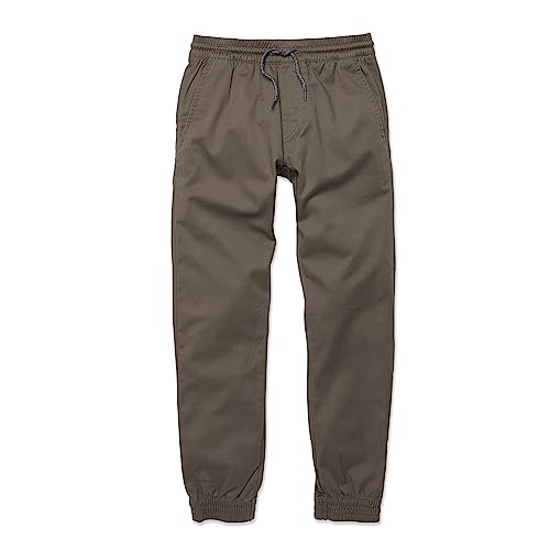 Jogger pant Volcom pour ado en coton stretch coloris mushroom taille XL