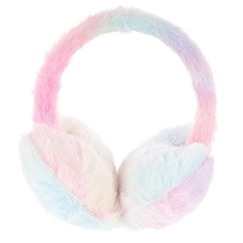 LIFKOME Furry Women's Ear Muffs Winter Heat Protection Plush Ear Covers for Outdoor Activities Cold Weather