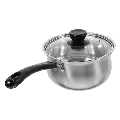 FUNOMOCYA Thickened Milk Pot for Sauce Pan and Milk Heating Pot for Kitchen Cookware Use When Preparing Food Warming Butter Material for Everyday Cooking