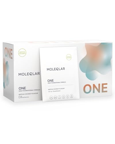 MoleQlar ONE Complex 30 sobres – Fórmula todo en uno longevidad, vitaminas y minerales, matcha-coco