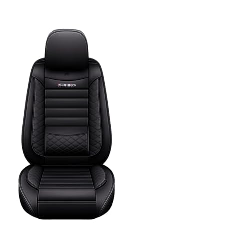 Housses de siège auto en cuir imperméable Ford Smax, le luxe protecteur noir