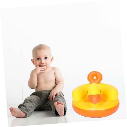Chaise gonflable bébé en PVC jaune canard Abaodam pour le sol