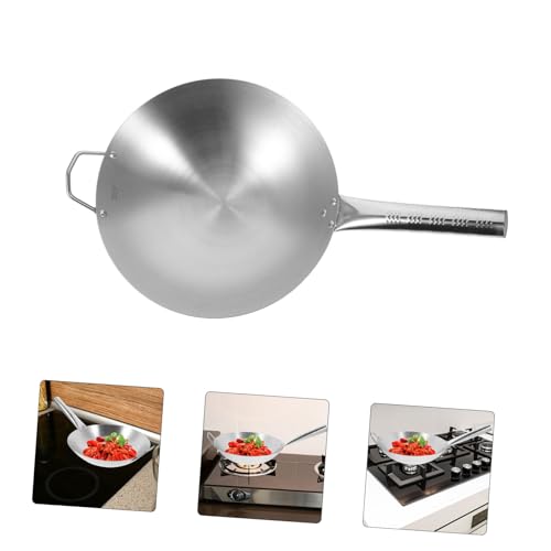 Wok de acero inoxidable antiadherente 12 pulgadas miniatura 4