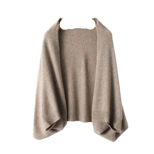 Veste chaude tricotée et cape drapée double usage pour femme en automne hiver