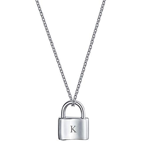 Functional Lock Pendant Necklace 