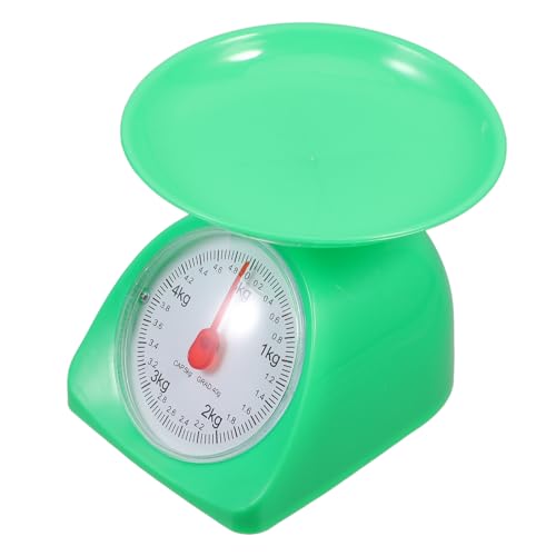 SHOWERORO Báscula Digital de Alimentos Portátil Bandeja Capacidad 5 Kg Diseño Redondo Multicolor Precisión Profesional para Hornear y Cocina Doméstica