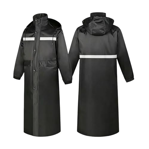 Chaqueta impermeable reflectante para hombre, para exteriores, impermeable, 01#_Negro, XXL