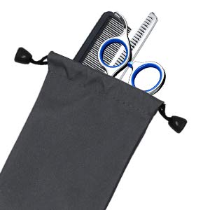 Juego de tijeras de corte de cabello, tijeras profesionales para cortar el cabello en casa, kit de tijeras de adelgazamiento con peine gratis y bolsa de almacenamiento para hombres y mujeres, 7