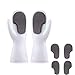 SUNNFLOOWER Magic Guantes de Silicona Reutilizables para Lavar Platos con estropajos/esponjas/Estropajo de esmeril, Guantes de Limpieza Impermeables con 2 Pares de paños de Repuesto (Esponja)