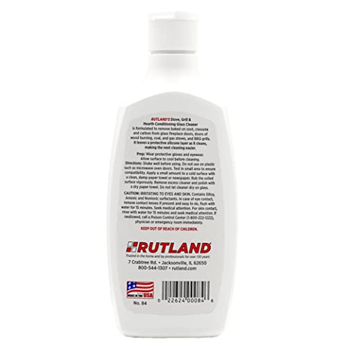 Rutland Products Stove, Grill and Hearth Glass Cleaner, Liquid, Blue, 3.81 x 6.83 x 17.46 cm