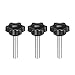 Tool parts Clamping Screw Knob - Plum Hex Shaped Grips Star Knob M6 x 40mm Thread - 3 Pcs