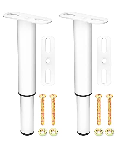QWORK® 2 Piezas Patas para Muebles Altura Regulable 180mm-330mm para Somieres Sofas Armarios -...