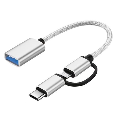 MALSSE Cable adaptador USB C/A versátil para dispositivos pequeños en portátiles de viaje, conectividades de 18 cm, cable USB compatible con múltiples dispositivos